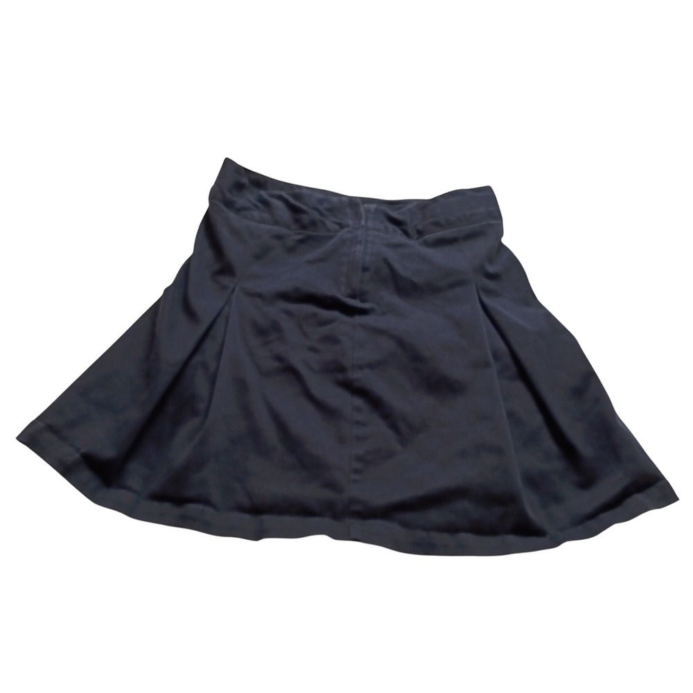 Cat & Jack Girls Navy Blue Pleated School Uniform Skort Size 8 Cotton Blend